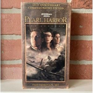 Pearl Harbor VHS 2001, 2-Tape Set 60th Anniversary Commemorative Movie Film